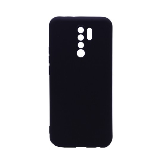 Silicone Case with Camera Shield for Xiaomi Redmi 9 Black Silicone Case with Camera Shield for Xiaomi Redmi 9 Black